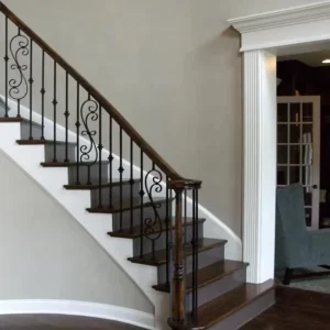 Modern Hand Forged Metal Stair Railings Easy to Install