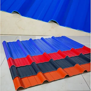 Modern Heat Resistant PVC Corrugated Roof Tiles Synthetic Resin Shingles Waterproof UV Heat Insulation Durable Outdoor Hotel