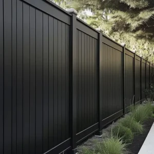 Modern Horizontal Aluminum Slat Fence Panels Powder Coated Rustproof 3D Metal Garden Privacy Screen