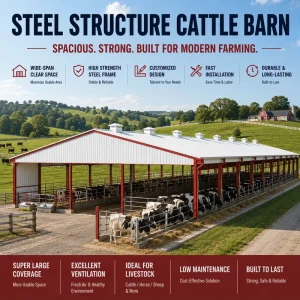 Modern Horse Barn Steel Structure Equestrian Building Prefabricated Stable Construction Steel Horse Stable Prefab Riding