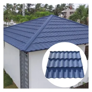 Modern House Plans Roofing Sheets Waterproof Bond Style Stone Coated Metal Roof Tile