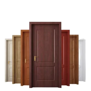 Modern Interior Fireproof & Waterproof PVC & MDF Sliding Door for Commercial Use Mall Entry