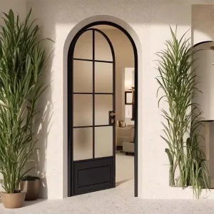 Modern Internal Steel Glass Doors Exquisite Design Interior Sliding Door Steel Glass Arched French Doors