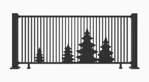 Modern Laser Cut Balcony Staircase Railings Villa Courtyard Stainless Steel Carbon Steel Galvanized Steel Aluminum Alloy Iron