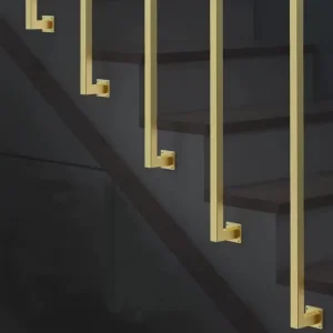Modern Luxury Stainless Steel Stair Railings with Balusters and Handrail Easy Installation