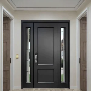 Modern Luxury Steel Entry Door for Home Hotel School Hospital Finished for Bedroom Farmhouse Courtyard Glass Safety Interior Use