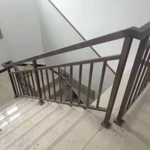 Modern Metal Aluminum Alloy Balustrade Railings Safety Protection Guardrails Construction Real Estate Stair Handrail