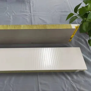 Modern Metal Cladding Roof Wall Sandwich Panels for Warehouses and Hotels with Rock Wool Material