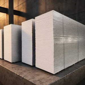Modern Metal EPS Sandwich Panels for Workshop Hotel Cold Room Roofs and Exterior Walls Water and Fire Resistant Eco Friendly