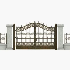Modern Metal Gate and Fence for Home