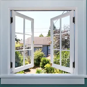 Modern Metal Louver Casement Window for Villa with Heat Insulation