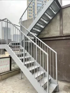 Modern Metal Outdoor Stair Railing Handrail Bar for Villa DIY Installation Rust Resistant 5 Year Warranty