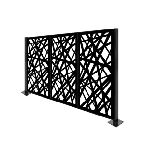 Modern Metal Safety 3d Colorbond Aluminum Alloy Panels Outdoor House Gates