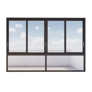 Modern Metal Sliding Window with Secure Locking System