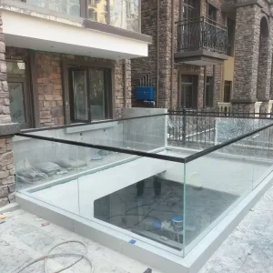 Modern Minimalist Aluminum Alloy 30 Very Narrow Card Slot Floor Mounted Welding-Free Non-cement Foundation Beam Ladder Stair