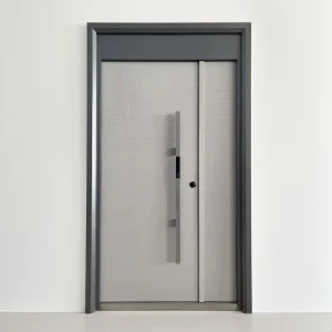 Modern Minimalist Aluminum Door Steel Door with Smart Lock Construction Side Opening Sliding Commercial Outdoor School Use