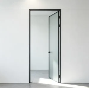 Modern Minimalist Design High Transmittance Living Room Aluminum Frame Double Glazed Glass Casement Door