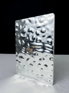Modern Minimalist Metal Look PVC Waterproof Fireproof Wall Panel For Home Office Entertainment Showroom Commerce Use