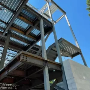 Modern Modular Steel Workshop Shed Commercial Metal Storage Building With Zinc Coated Roofing And Drainage System