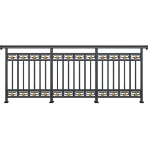 Modern Nice Aluminium Metal Balcony Railing Designs