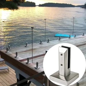 Modern Outdoor Adjustable Stainless Steel Glass Hardware for Tempered Glass Balcony Safety Railings