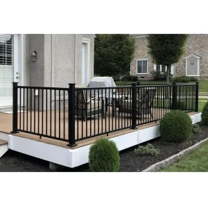 Modern Outdoor Alloy Aluminum Balustrade Design for Balcony Stair Deck Railing and Handrail