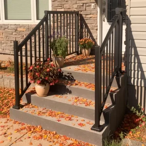 Modern Outdoor Aluminum Balcony Railing Fence Handrail Rust Resistant Customizable for Indoor Outdoor