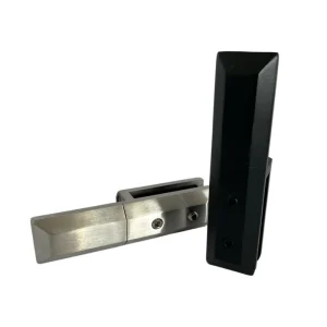 Modern Outdoor Anti Corrosion 304 Stainless Steel Frameless Glass Clamp Black Polished Brushed Stair Terrace Balcony Swimming