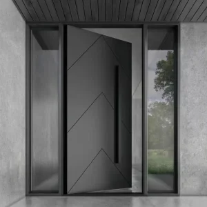 Modern Pivot Door Cast Aluminum Villa Double Opening Gate Pivot Entry Door
