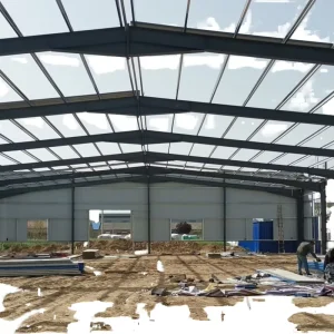 Modern Prefab Steel Structure Warehouse Garage Building Custom Size Metal Storage Shed Factory Direct