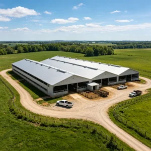Modern Prefabricated Poultry House Steel Structure Chicken Farm Building System