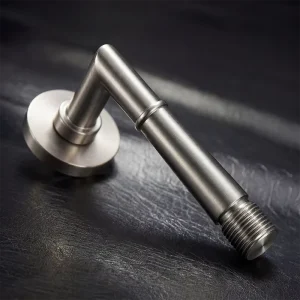 Modern Reinforced Zinc Curved Door Handle for Sunroom Porch Cloakroom Foyer Doors Easy Installation Durable Hardware Lockset
