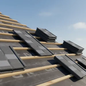 Modern Residential Commercial Waterproof Stone Coated Metal Roof Tile Long Life Span for Apartments Hotels Workshops Temples