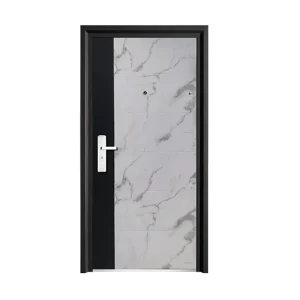 Modern Security Steel Door for House Exterior Front Entry Swing Entrance Door