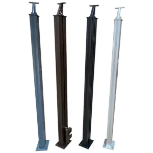 Modern Simple Stair Railing Balcony Handrail Outdoor Glass No drill Aluminum Alloy Railing