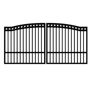 Modern Simple Wrought Iron Steel Main Gate for Gardens and Fences