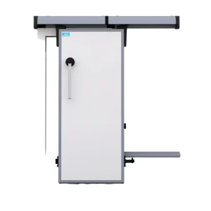 Modern Sliding Metal Frame Solid Panel Door Heavy Duty Steel Sliding Entry Door