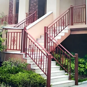 Modern Stainless Steel Aluminum Outdoor Balustrade System Rust Resistant for Villa Hotel Hospital Mall Stairs Deck Railings