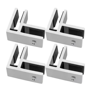 Modern Stainless Steel Railing Glass Clamp Clip Holder With Anti-Corrosion Easy Install For Pool Fence Balustrade Balcony Deck