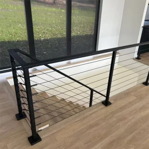 Modern Stainless Steel Railing Systems for Stair Deck Balcony Mall & Villa Customizable Color & Size