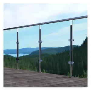 Modern Stair Outdoor Deck Glass Railing Stainless Style Glass Balcony Railing Balustrades & Handrails for Deck