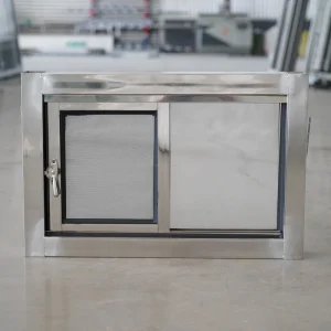 Modern Standard Stainless Steel Minimalist Design Dust Proof Single Double Glass Small Sliding Windows for