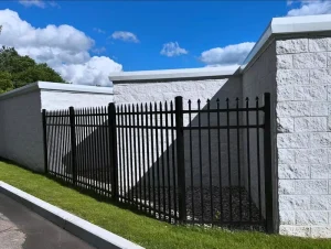 Modern Steel Fence Panels Anti corrosion Waterproof PVC Coated Custom Made Security Fence