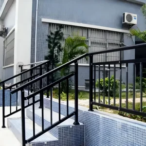 Modern Steel Iron Aluminum Stair Courtyard Balcony Porch Villa Railing UV Protected DIY Installation