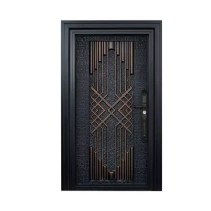 Modern Steel Security Doors for Apartment Entry Factory Sold Anti Theft Finished Interior Steel Doors for Home Use