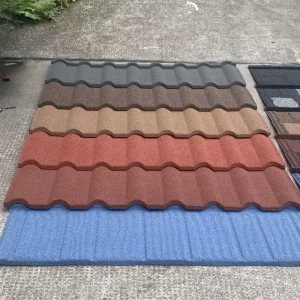 Modern Stone Coated Corrugated Iron Roofing Sheet Colorful Galvanized Metal Tiles for Apartment Architectural Roofing Projects