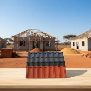 Modern Stone Coated Metal Roof Tile Aluzinc Roofing Sheet Heat Resistant for Africa Villa Hotel & Warehouse