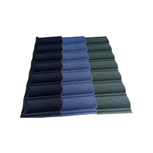 Modern Stone Coated Zinc Aluminum Roof Tiles Heat Resistant Hotel & School Roofing 1340mm Length ESSAR Brand Factory Direct Sale