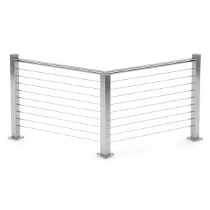 Modern Style Cable Railing Post Side Mounted for Exterior and Interior Use factory