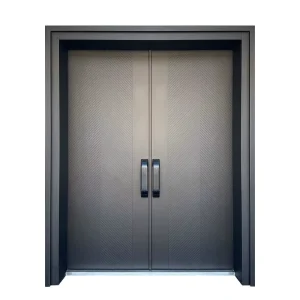 Modern Style Cast Aluminum Polymer Door Villas Rural Households Self Built Entrances Security Side Opening Finished Waterproof